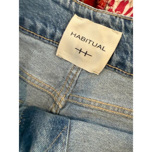 Habitual Shay High Rise Wide Leg Denim Jeans Light Wash 29 - Picture 7 of 8